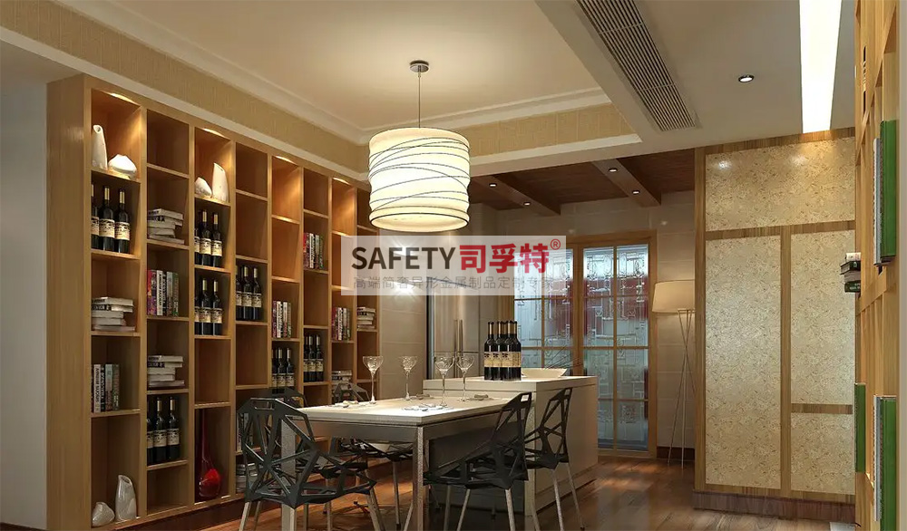 酒柜放到哪里合適？什么酒柜顯得高檔？【不銹鋼酒柜(圖4)
