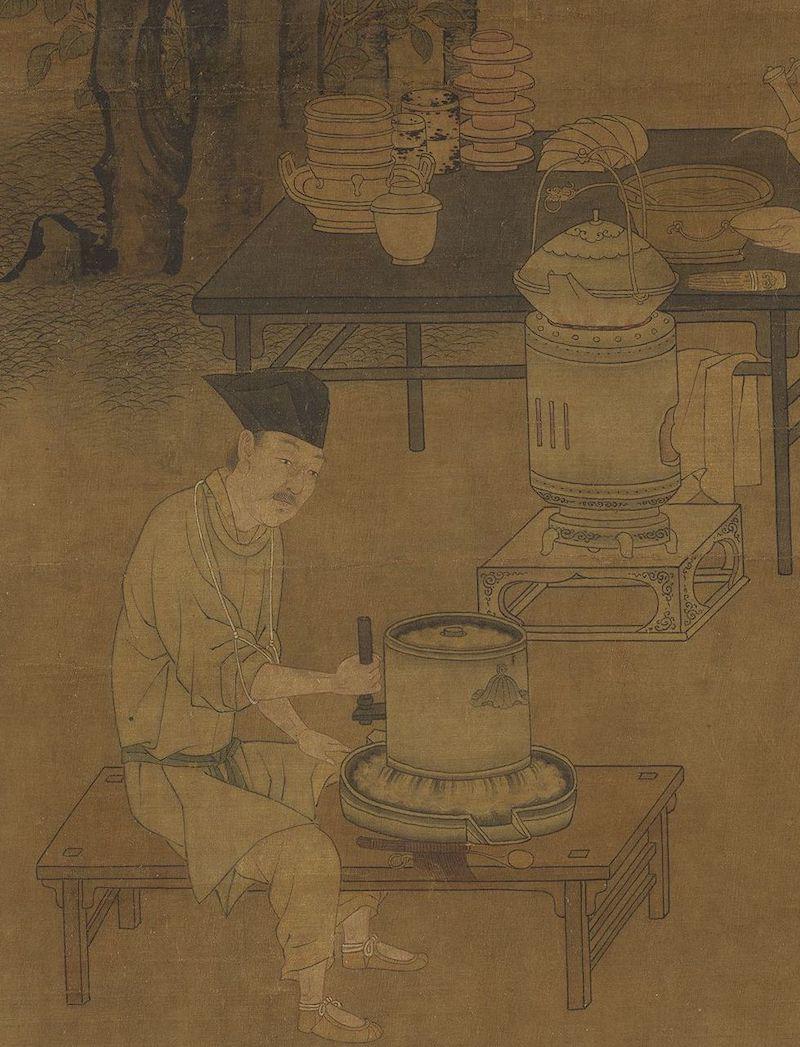 重拾“圍爐煮茶”文化，一起看看故宮藏畫里的“圍爐煮茶”[精制鋼圍爐茶桌](圖3)