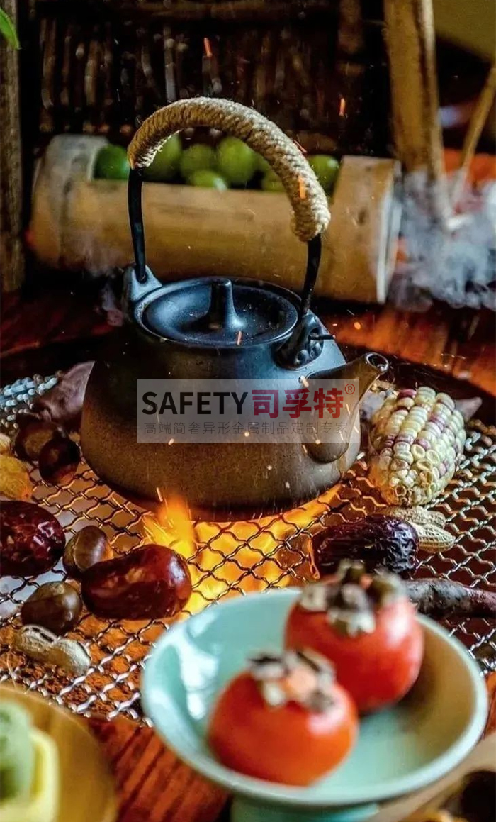 圍爐煮茶小貼士：火災(zāi)、中毒、燙傷需防范[精制鋼圍爐茶桌](圖2)