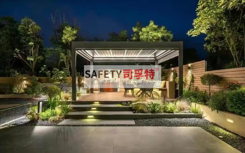 新中式景觀涼亭設(shè)計有哪些注意事項[精致不銹鋼涼亭，鋁藝涼亭](圖1)